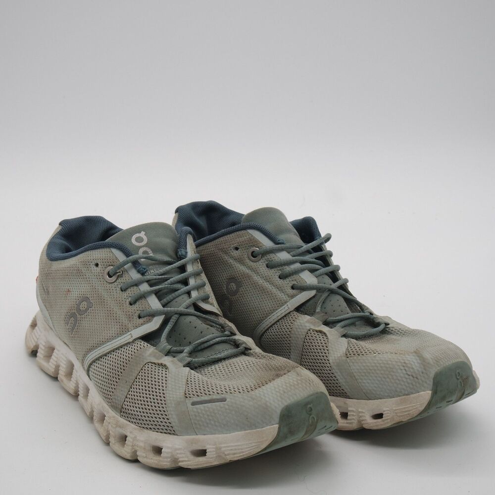 On Running Cloud Womens 8 Gray Blue Mesh Running Shoes